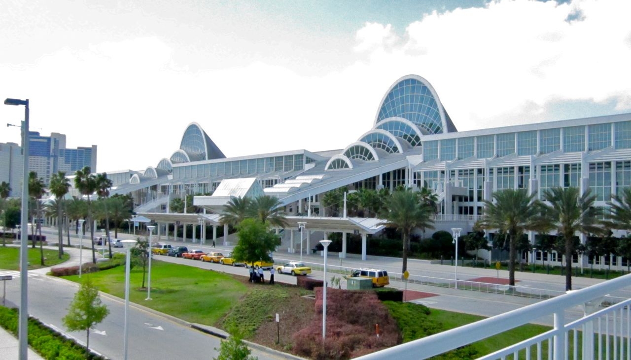The exterior of the Orange County Convention Center in Orlando, Florida; host of the 2015 DEMA Show