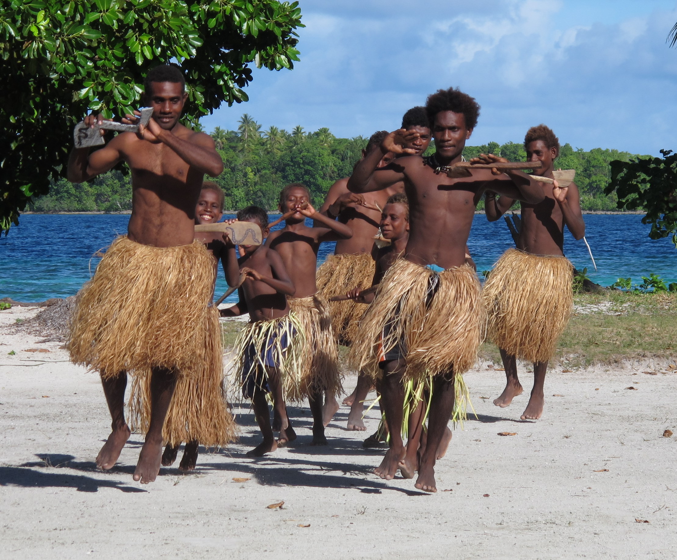 Solomon Island Dancers perform for Bilikiki guest