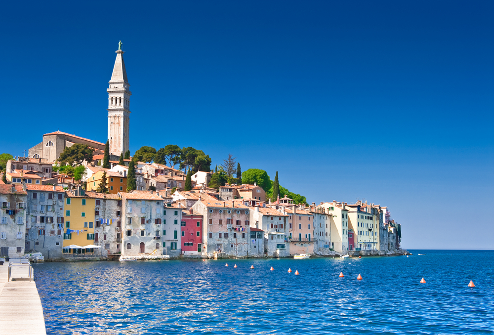 The city of Rovinj in Croatia is a popular destination among tourists and is an active fishing port where beauty and romance remains alive in the culture and language.
