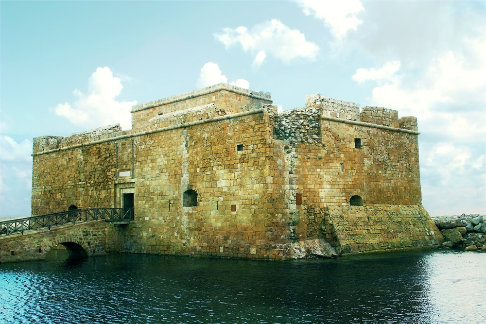 Paphos Castle is one of the most distinctive landmarks in Paphos and was used as a fortress, prison, salt warehouse and now serves as the backdrop for the Annual Paphos Open Air Cultural Festival.