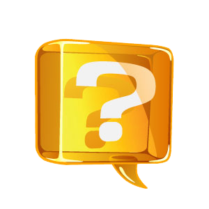 Yellow question mark used to answer scuba diving faqs