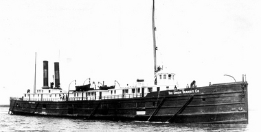 The Steamer New York before she met her ultimate demise along the bottom of Lake Huron