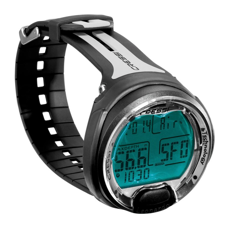 Close up view of the Cressi Leonardo Dive Watch complete with air and nitrox modes; making a perfect primary or secondary dive computer
