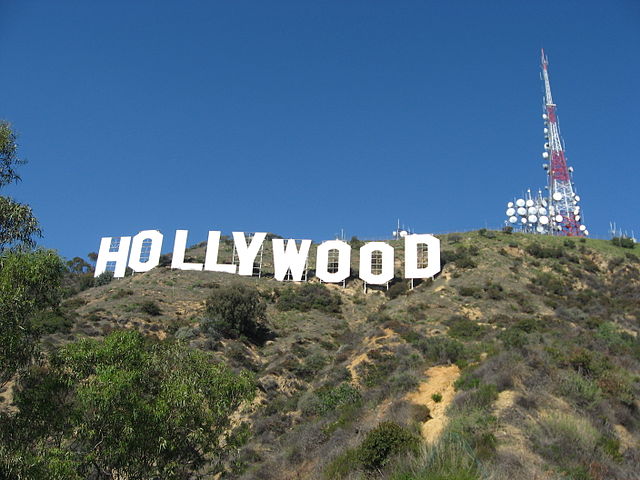 The Hollywood sign nestled in the hills calling all divers wishing to become an underwater film crew member
