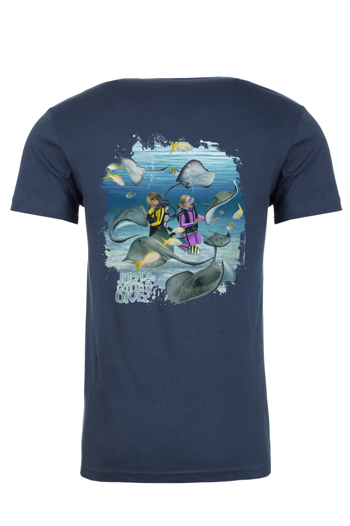 Stingray Scuba Tee in Indigo