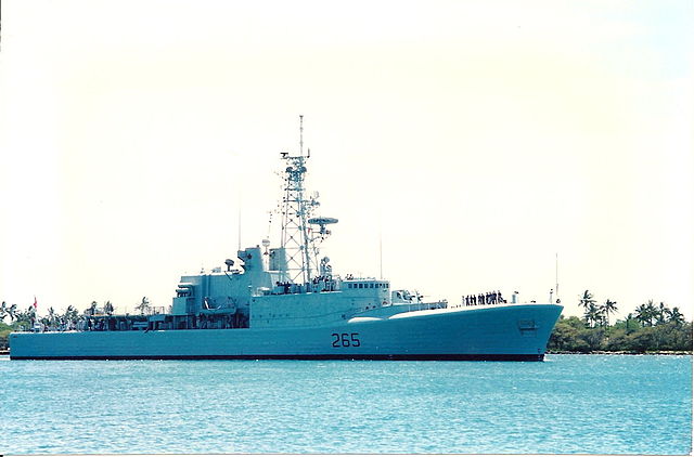 The HMCS Annapolis before her sinking scheduled for April 2015.