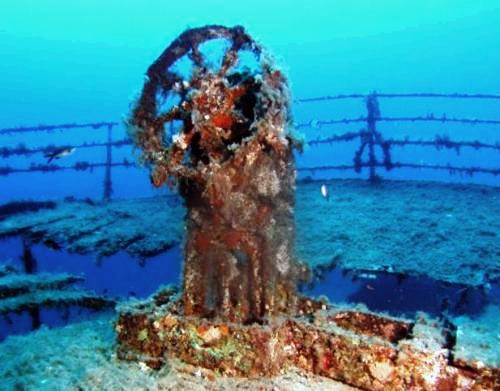 The exterior of the Imperial Eagle Wreck near Qawra Point in Malta
