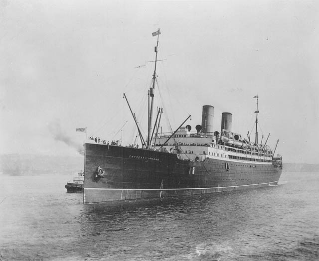 The Empress of Ireland on a mission before meeting her fate in May 1914