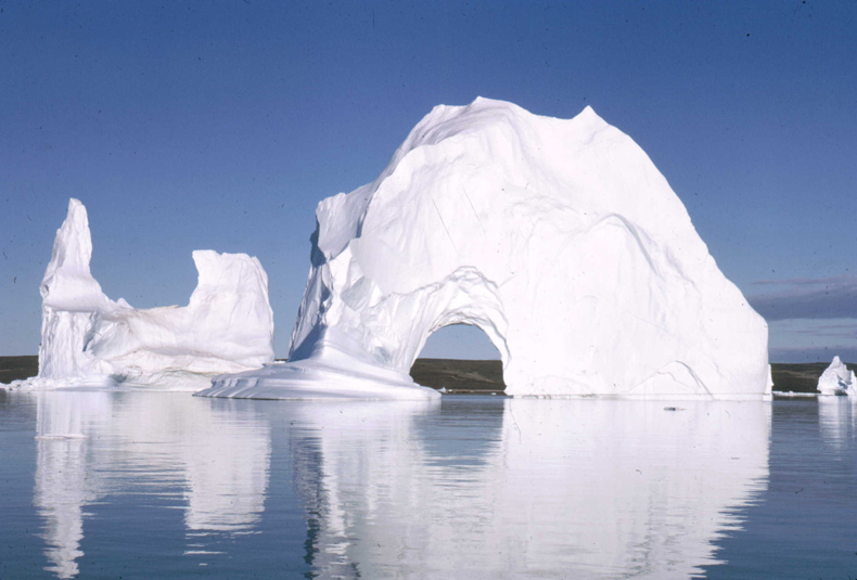 Beautiful iceberg structures found at Greenland's Scoresby Sund