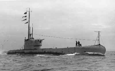 The HMS Perseus submarine on a mission before she met her ultimate demise after hitting a mine