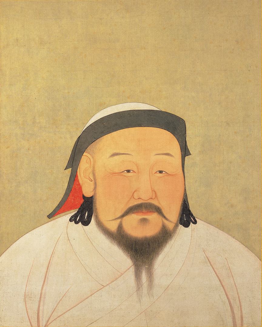Portrait of Kublai Khan as he appeared in the 1260&#039;s before his two attempts to invade Japan which resulted in his fleets being lost in Japan&#039;s Imari Bay
