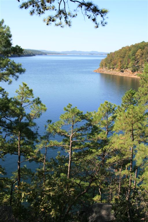 View of Arkansas' pristine Lake Ouachita; offering fabulous diving and fantastic marine life