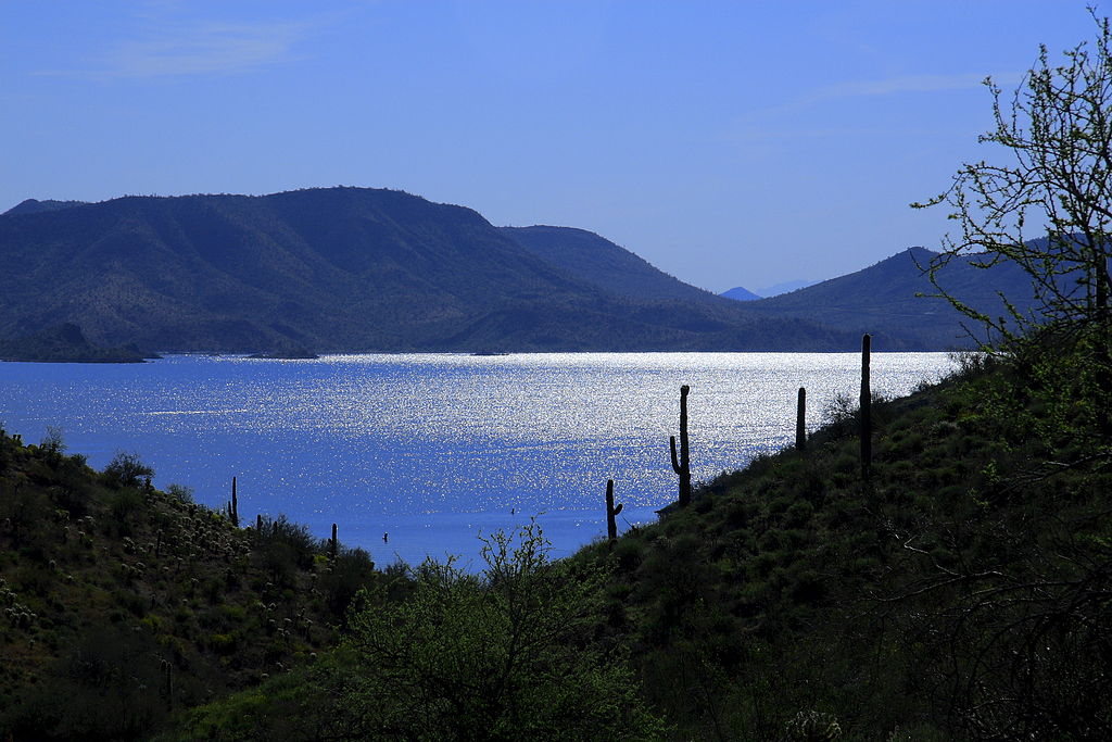 Panoramic view of Lake Pleasant in Arizona 
