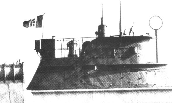 The Italian submarine, Scire, before being attacked by a torpedo in 1942