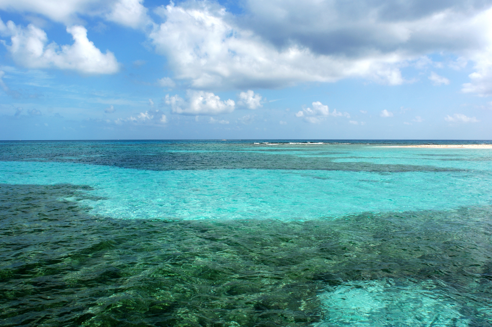 Picturesque barrier reef in Belize