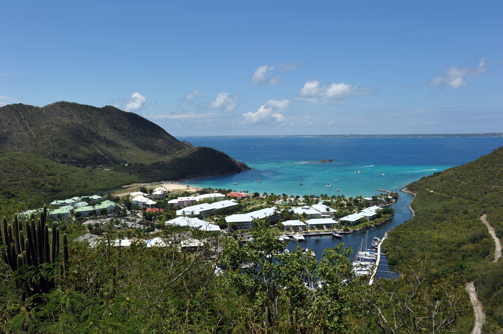 Marcel Cove provides birds-eye view of the beautiful blue waters and mountains of Saint Martin/Sint Maarten